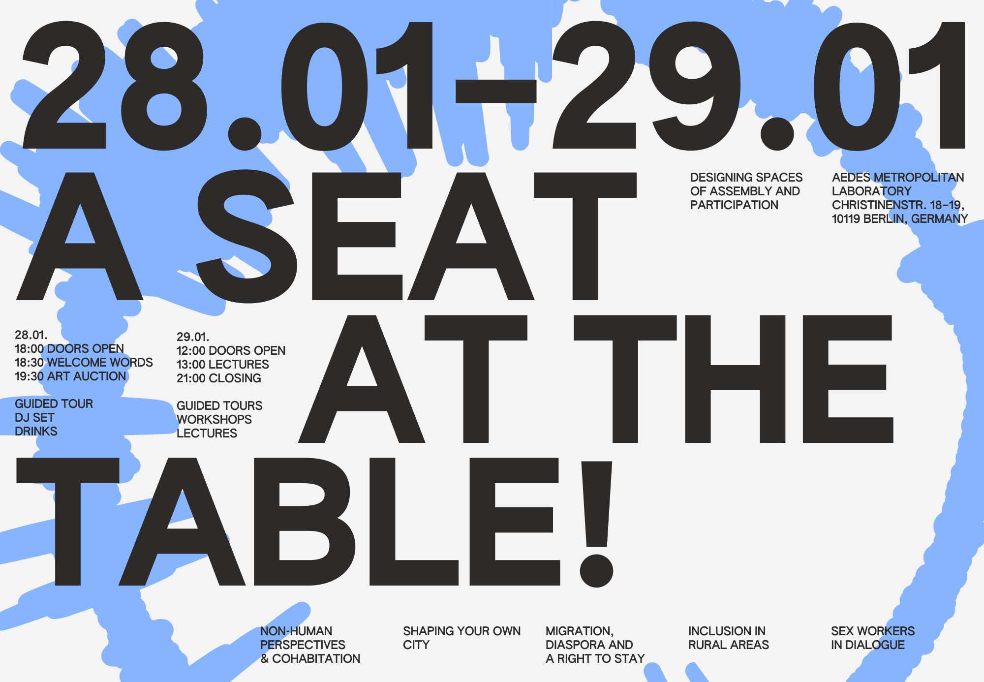 Save the Date: Exhibtion – A SEAT AT THE TABLE! 