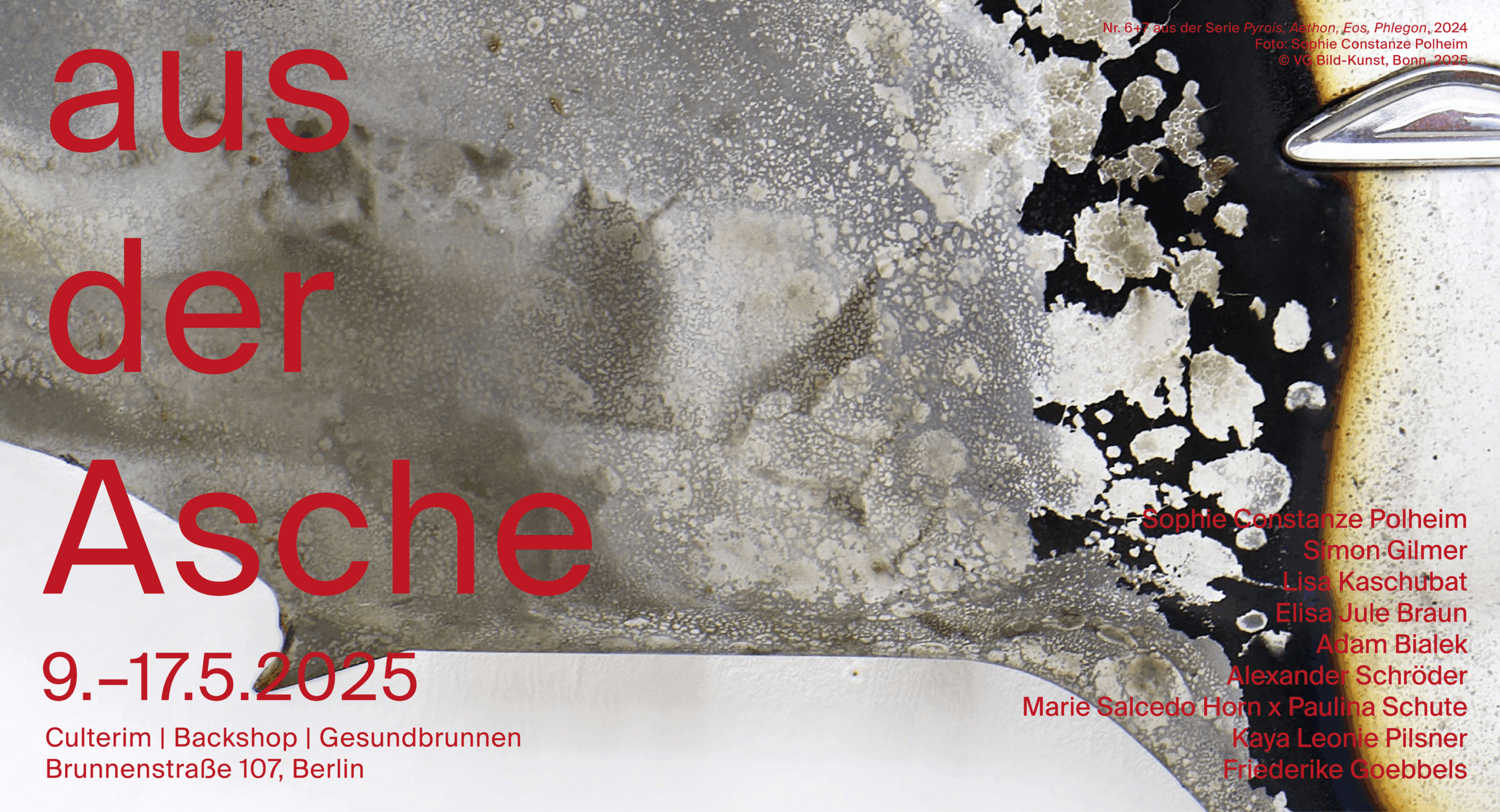 Ausstellung “aus der Asche” ab 9. Mai 2025